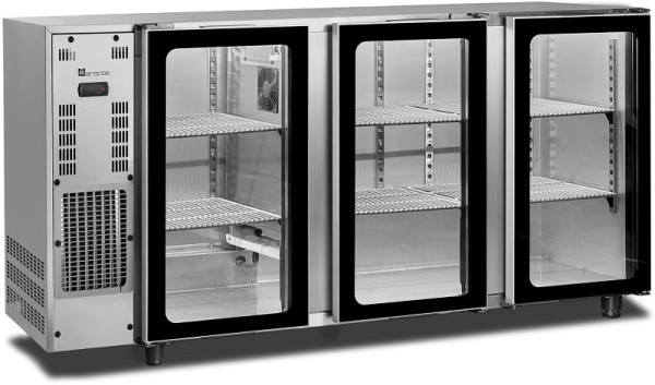 Enfriador de barra trasera Saro con 3 puertas de cristal modelo FGB351-206APV, 486-2025