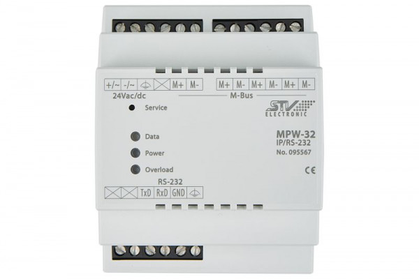 STV Electronic M-Bus convertidor de nivel MPW64 con interfaz serie - RS-232, 095569