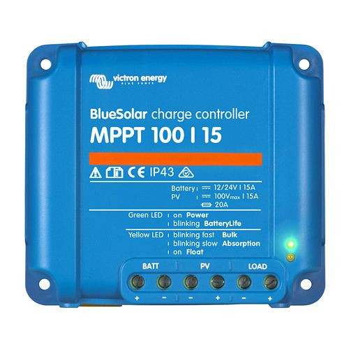 Controlador de carga solar Victron Energy MPPT BlueSolar MPPT 100/15, 321475