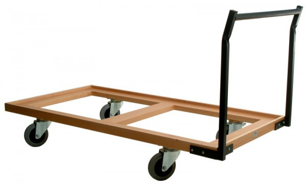 Mobiliario de asiento Kaiser Carro de transporte de mesa robusto y práctico con estructura de madera estable, TTWH