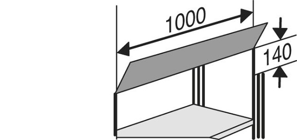Panel de rotulación Kerkmann Libra, A 1000 mm, negro, 52118015