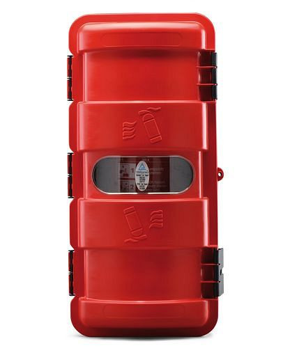 Armario extintor DENIOS BigBox de plástico, para extintores de 6 kg, 257-074