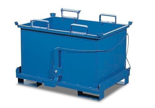 Contenedor de fondo plegable DENIOS Classic para productos a granel, capacidad de carga de 1000 kg, 164-787