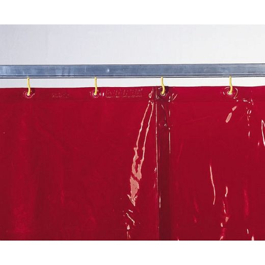 Cortina de protección para soldadura ELMAG roja, ancho: 1300 x alto: 1600x0,4 mm según prEN 1598/1994, 56249