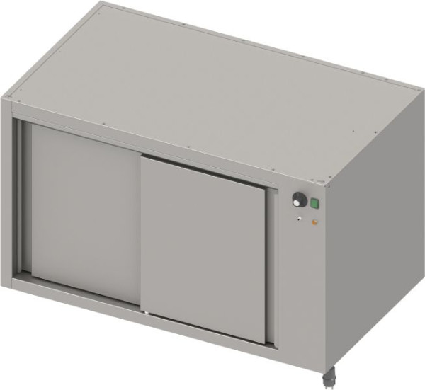 Gabinete base calefactable de acero inoxidable Stalgast versión 2.0 con puertas correderas, construcción base 1600x640x660 mm, BX16680F