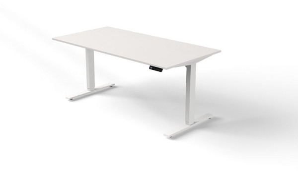 Mesa de pie/sentado Kerkmann An. 1600 x Pr. 800 mm, ajustable eléctricamente en altura de 720 a 1200 mm, Move 3, blanco, 10380510