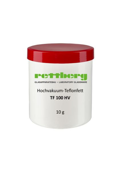 Grasa de teflón de alto vacío Rettberg TF 100 HV lata para sellar y lubricar en síntesis, UE: 10 g, 107080197