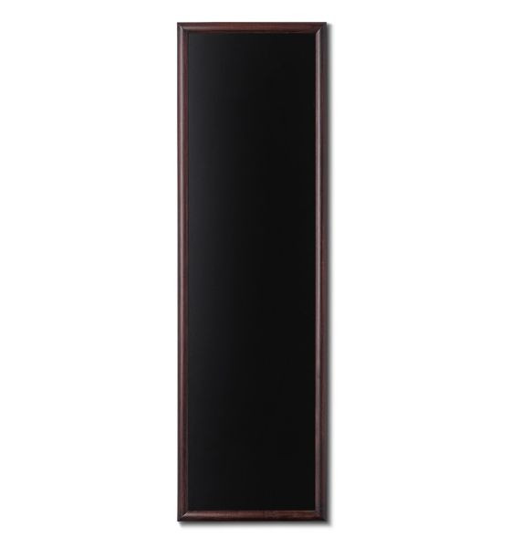 Showdown Displays pizarra de madera, marco redondeado, marrón oscuro, 56x170, CHBBR56x170