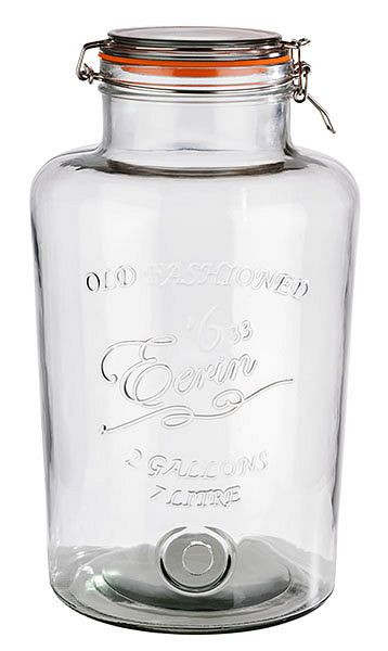 Vaso APS para dispensador de bebidas, Ø 19 cm, altura: 36,5 cm, 7 litros, vaso, con tapa abatible -OLD FASHIONED-, 10411