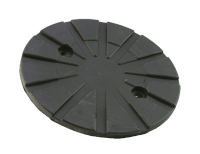 Almohadilla de goma para casquillos adecuada para Stenhoj/Autop, H: 9 mm D: 121 mm con placa de acero, 100515