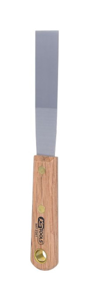 Espátula de acero inoxidable KS Tools, 25 mm, con mango de madera, 907.2261