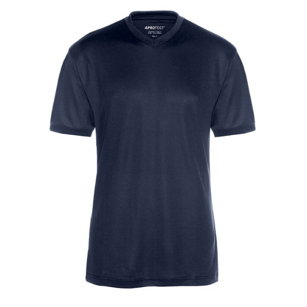 Camiseta con protección UV 4PROTECT COLUMBIA, azul marino, talla: XS, paquete de 10, 3330-XS