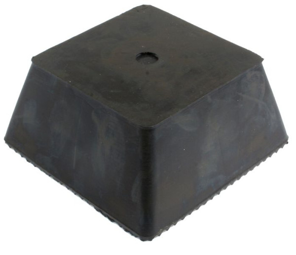 Bloque trapezoidal de goma uni H70xW150xL150mm, apto para Autop, Becker con pomos, 100380