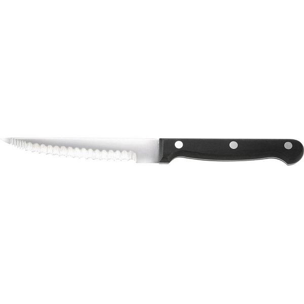 Cuchillo Stalgast para carne y pizza JUMBO con mango de plástico resistente a los golpes, longitud 120 mm, TT1409120