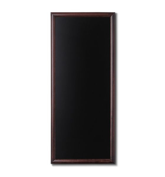 Showdown Displays pizarra de madera, marco redondeado, marrón oscuro, 56x120, CHBBR56x120
