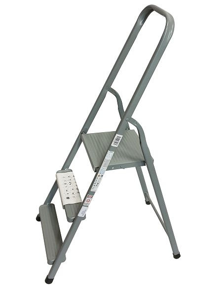 Escalera doméstica VaGo-Tools, escalera plegable, escalera de tijera, 3 peldaños, escalera multiusos, acero, SL-103_kv