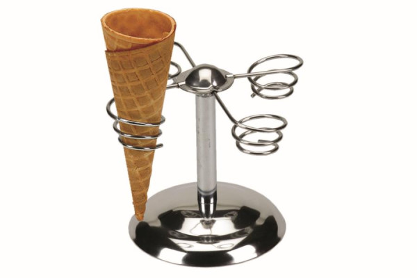 Soporte para conos de helado Schneider para 4 conos de helado, material: acero inoxidable, 190310
