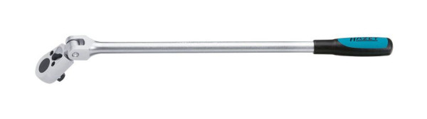 Carraca reversible Hazet, larga, con articulación, cuadrado sólido 12,5 mm (1/2 pulgada), 916GL