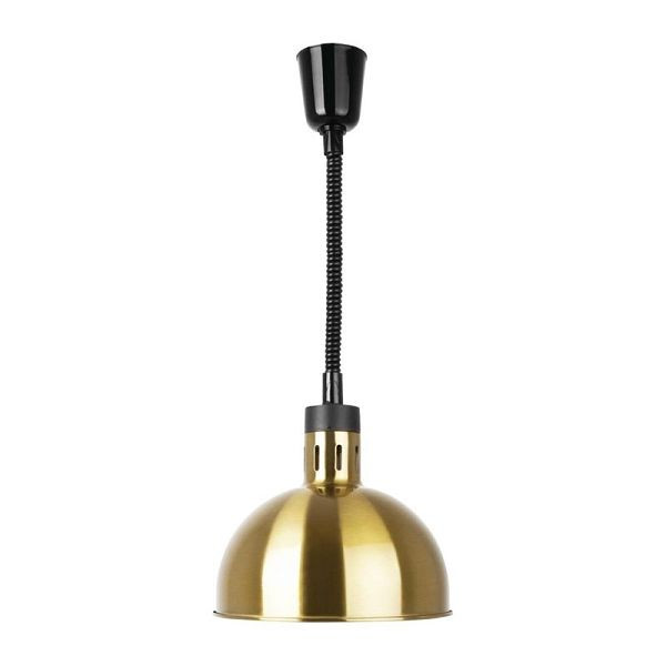 Lámpara de calor redonda extensible Buffalo con acabado dorado, DY462