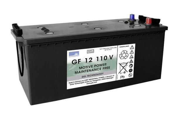 Batería EXIDE GF 12110 V, tracción dryfit, absolutamente libre de mantenimiento, 130100012