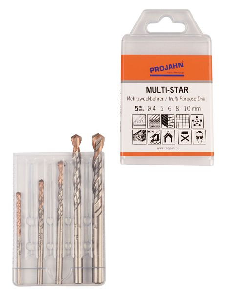 Projahn Multistar set 5 piezas 4, 5, 6, 8, 10 mm, 57002