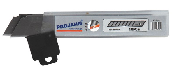 Projahn cuchillas de repuesto de 18 mm para cortador, paquete de 10, 3311-1