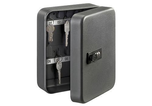 Caja de llaves DENIOS KC 20 C, con 20 ganchos para llaves, con cerradura de combinación, 248-542