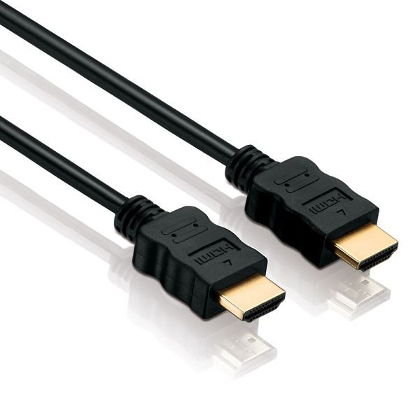 Cable de conexión Helos, conector/conector HDMI, 4K, BASIC, 5,0 m, negro, 118872