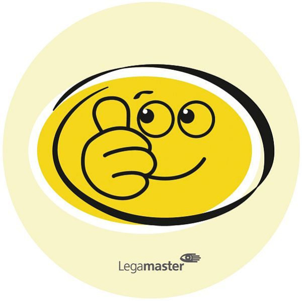 Emoticono de tarjeta de moderación Legamaster 95 mm risa-triste, PU: 100 piezas, 7-257001