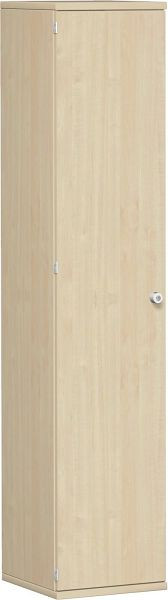Gabinete de puerta batiente geramöbel 4 estantes decorativos, con cerradura, cerradura a la derecha, 400x425x1920, arce/arce, N-10DR504-AA