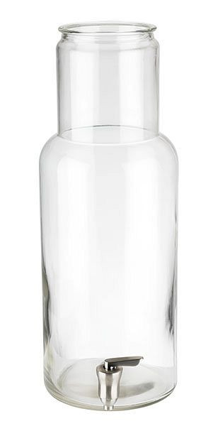 Vaso APS con grifo incluido, Ø 17 cm, altura: 46 cm, recipiente de vidrio, para dispensador de bebidas 7,5 litros, 10427