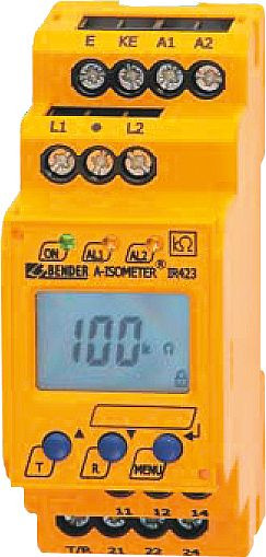 Ampliación ELMAG a monitor ISO para generadores DIN, aviso en nivel 1 / corte de tensión en nivel 2, 53662