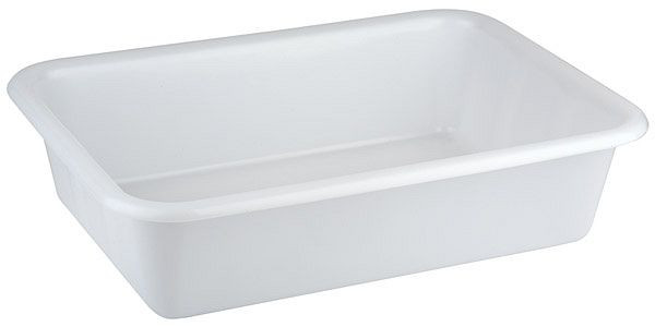 Bañera APS, 61 x 44 cm, altura: 15 cm, polietileno, blanco, 25 litros, 11940