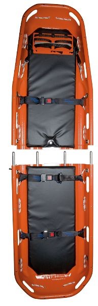 Canal de rescate de alta resistencia Skylotec ultraBASKET STRETCHER de 2 partes, fabricado en plástico (ABS), SAN-0087-2