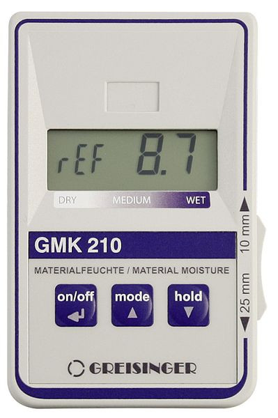 Greisinger GMK 210 medidor de humedad de material para caravanas y barcos, 600107