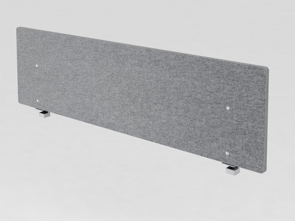 Mampara acústica Hammerbacher 180cm, gris jaspeado, 179,5x2,7/5x50 cm (AnxPrxAl), VARW18/5