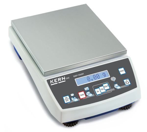 Balanzas contadoras Kern rango de pesaje 3600 g, legibilidad 0.01 g, linealidad ± 0.05 g, unidades g, área de pesaje 150 × 170 mm, CKE 3600-2