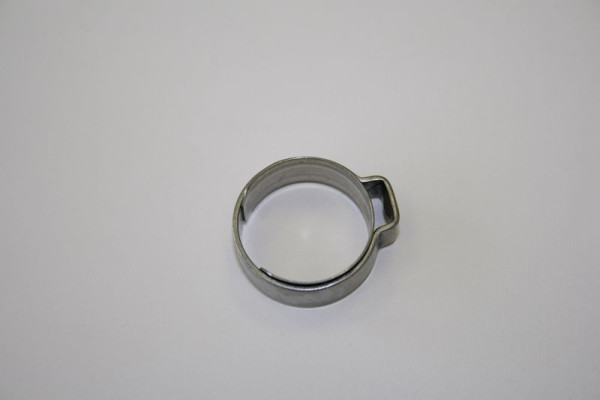 OETIKER Abrazadera de 1 oreja con anillo insertable, 21 OET 18, 0 - 20,3 mm (acero inoxidable), 42734