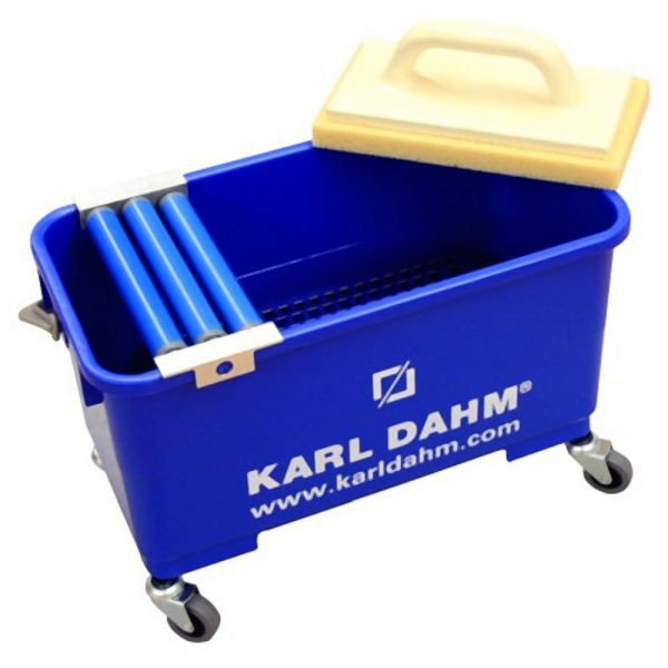 Set para lavar azulejos Karl Dahm Express con accesorio de 3 rodillos, con ruedas, 11487
