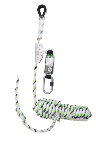 Kratos NIRO, dispositivo anticaídas móvil sobre cuerda kernmantle con amortiguador de energía, longitud 10 metros, FA2010210