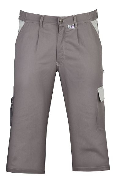 Pantalón pirata para pasantías PKA, 260 g/m², gris medio/gris, talla: 42, PU: 5 piezas, PIBH26G-042