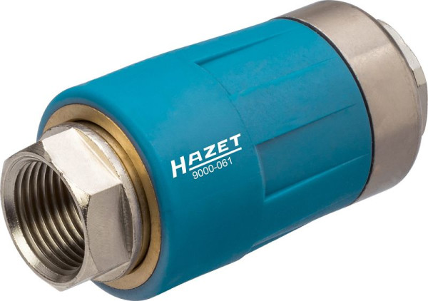 Acoplamiento de seguridad Hazet, apto para todas las boquillas de conexión de aire, rosca interior (IT) 16,41 mm / 3 / 8 ", 9000-061