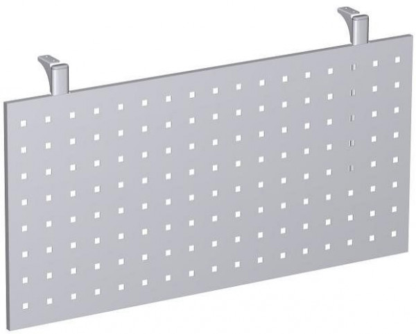 geramöbel Modesty panel perforado para unir paneles de 90°, plata, N-647608-S