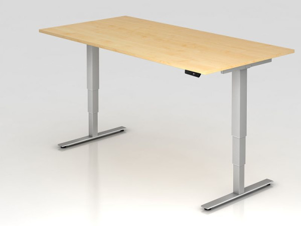 Hammerbacher escritorio eléctrico para bipedestación 200x100 cm arce, altura de trabajo 63,5 -128,5 cm, VXDSM2E/3/S