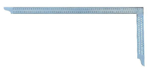 escuadra de carpintero hedue ZV con escala en mm tipo A y orificios de marcado, longitud: 1000 mm, V102