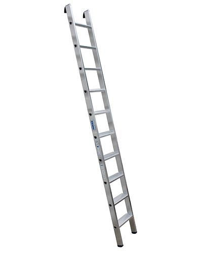 Escalera adosada de peldaños DENIOS de aluminio de 10 peldaños, 156-913