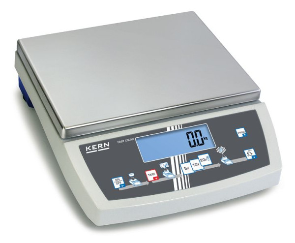 Báscula contadora Kern rango de pesaje 6000 g, legibilidad 0.02 g, linealidad ± 0.06 g, área de pesaje 340 × 240 mm, CKE 6K0.02
