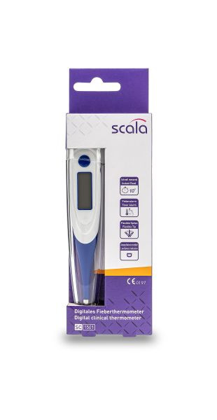 Termómetro clínico digital Scala SC 1501, azul, 01489