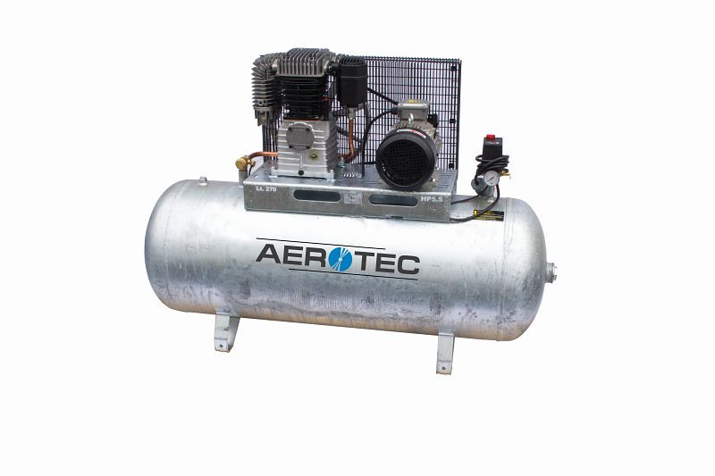 AEROTEC N59-270 Z PRO horizontal - Compresor galvanizado de 400 voltios lubricado con aceite, 2005322