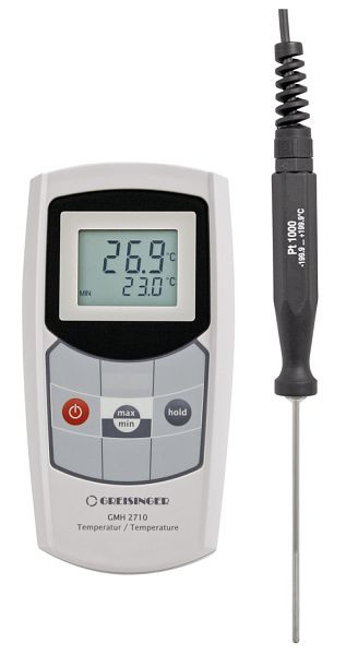 Medidor de temperatura Greisinger GMH 2710-T con sensor universal, 602034